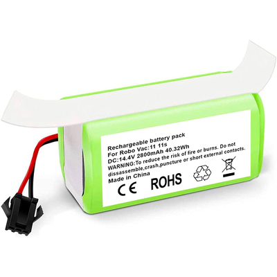 RoboVac Vacuum Cleaner Baterai Lithium 11S 15C 15T 14.4V 2800mAh Baterai Li Ion