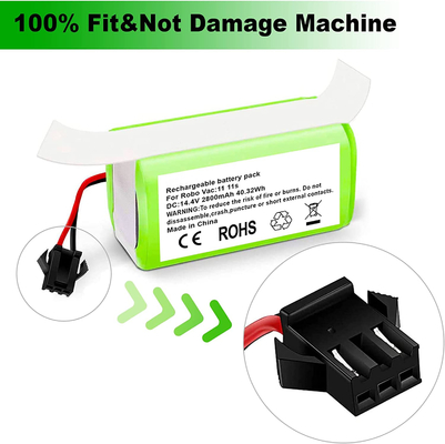 RoboVac Vacuum Cleaner Baterai Lithium 11S 15C 15T 14.4V 2800mAh Baterai Li Ion