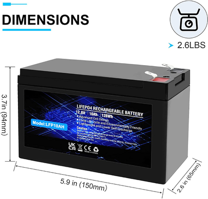 Baterai Isi Ulang LFP Lithium Phosphate IP67 12.8V 100Ah Baterai LiFePO4