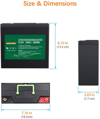 Paket Baterai NCM 12v 20AH LiFePO4 12.8V Baterai Lithium Ion Deep Cycle Tenaga Surya