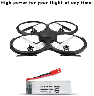 Paket Baterai Polimer Li Ion Isi Ulang NCM 3.7V 500mAh Baterai Lipo