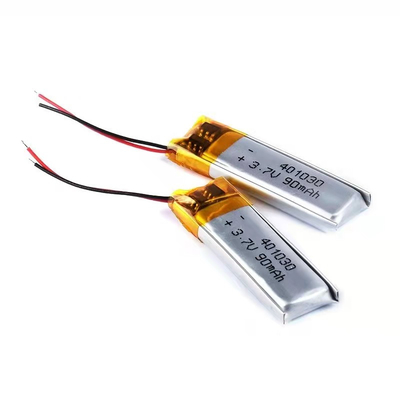 Baterai Polimer Lithium 1S1P 90mAh 3.7v Baterai Lithium Ion Persegi Panjang