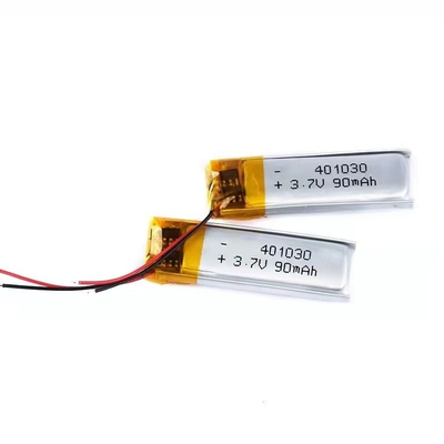 Baterai Polimer Lithium 1S1P 90mAh 3.7v Baterai Lithium Ion Persegi Panjang