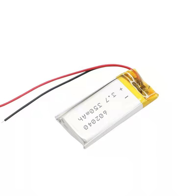 3.7v 500mAh Li Lithium Polymer Battery 0.35A Tidak Dapat Diisi Ulang Dengan Kawat