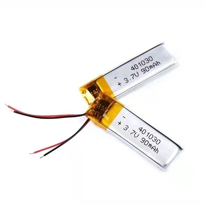 401030 Isi Ulang Baterai Lithium Polymer 0.09A 90mAh Baterai Headset BT