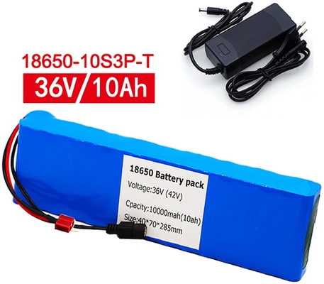 Baterai Lithium Kendaraan 1.5kg 18650 36v 10ah Paket Baterai Lithium Ion MSDS