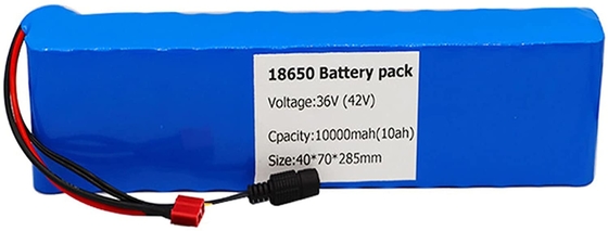 Baterai Lithium Kendaraan 1.5kg 18650 36v 10ah Paket Baterai Lithium Ion MSDS
