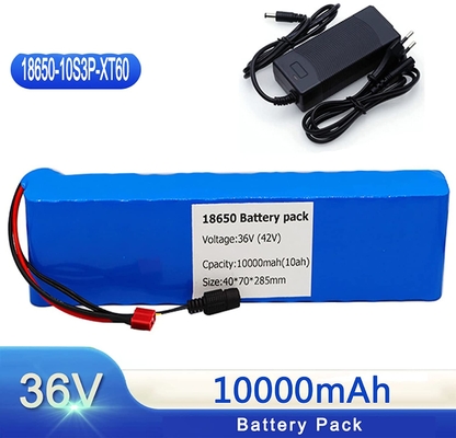 Baterai Lithium Kendaraan 1.5kg 18650 36v 10ah Paket Baterai Lithium Ion MSDS