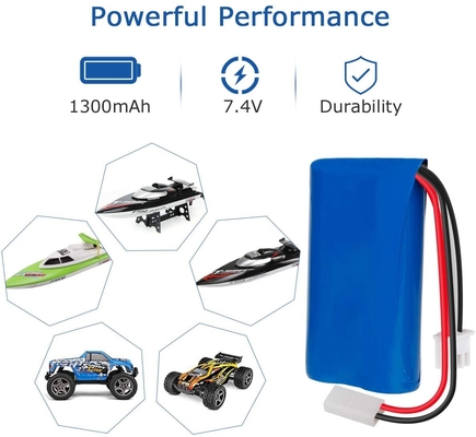 Baterai Li Ion 1300mah isi ulang NCM 7.4V Paket Baterai Lithium Ion UN