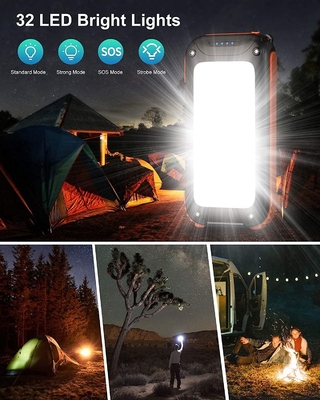 Stasiun Bank Tenaga Surya Crank Tangan Portabel Nyata 26800mAh NCM