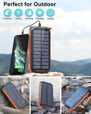 Stasiun Bank Tenaga Surya Crank Tangan Portabel Nyata 26800mAh NCM