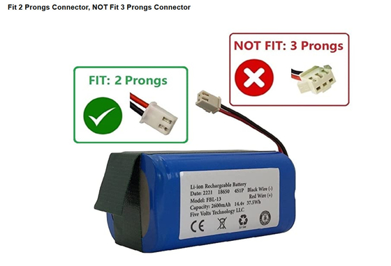 Kustom 2600mah 14.8V 14.4V Li Ion Battery Pack Isi Ulang OEM