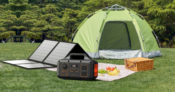 Pembangkit Listrik Portabel Luar Ruangan Pengisian Penuh S600-S1000 18650 Untuk Barbekyu